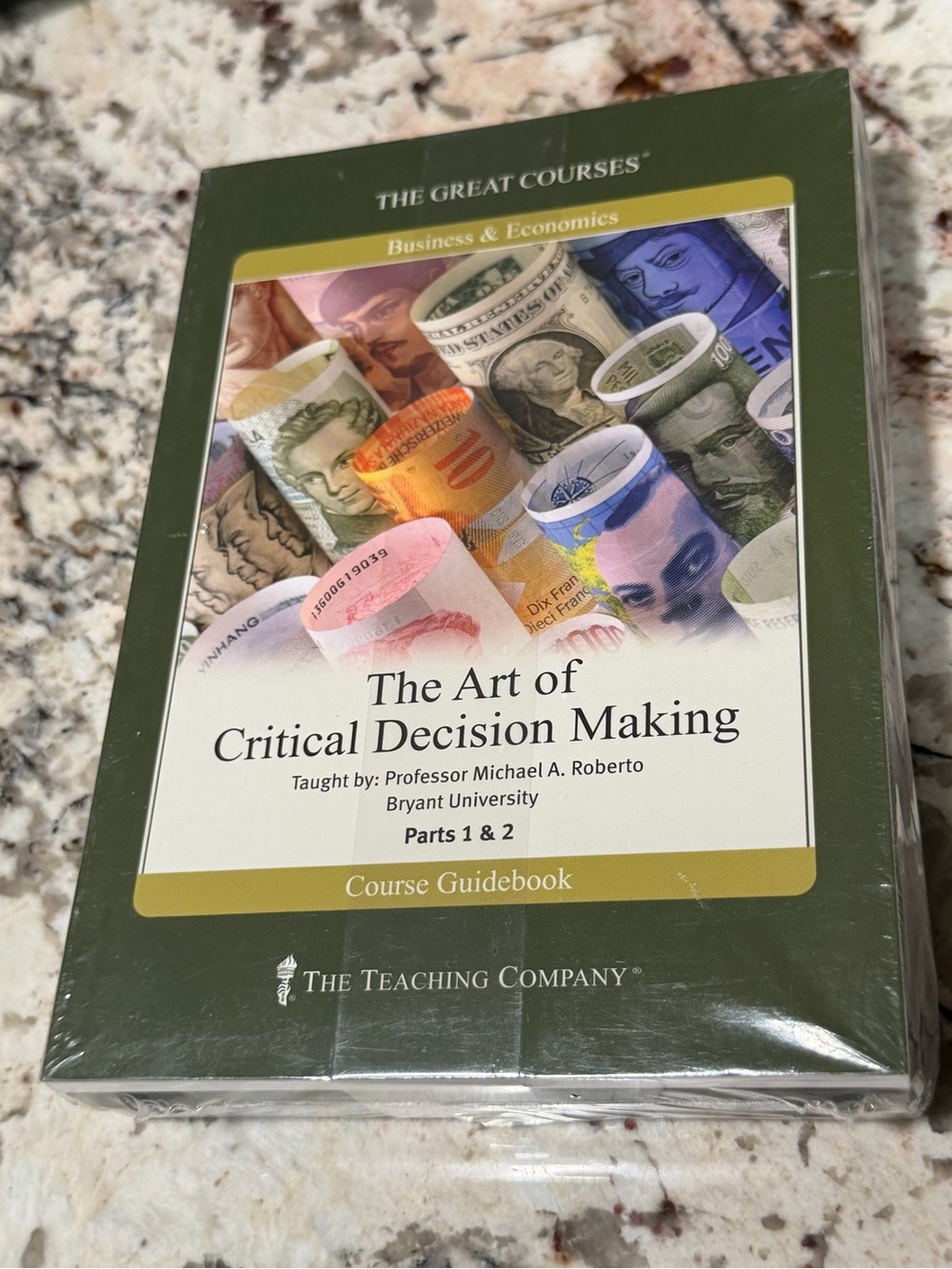 GREAT COURSES - The Art of Critical Decision Making Business DVD & Guide NEW